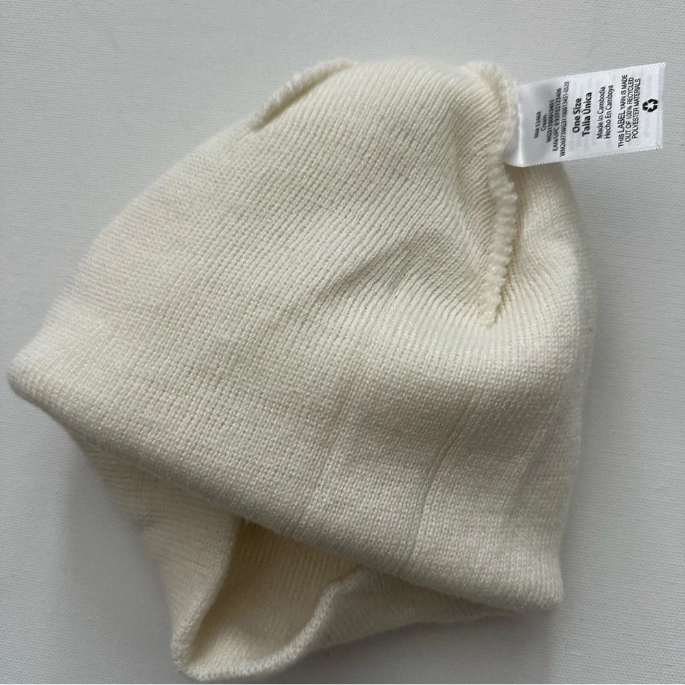 Cream Winter Hat ONE SIZE